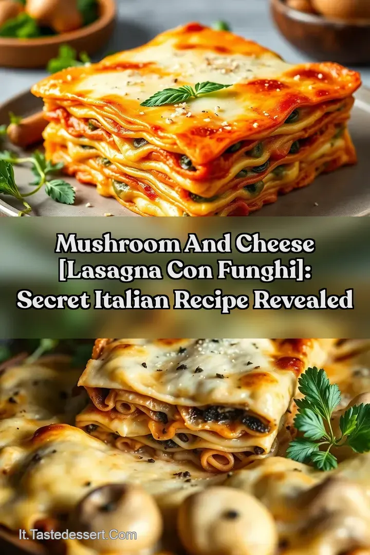 Mushroom And Cheese [Lasagna con funghi]: Secret Italian Recipe Revealed