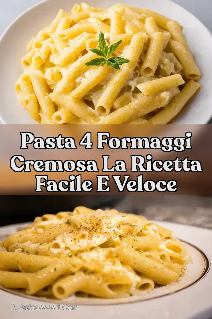 Pasta 4 Formaggi Cremosa La Ricetta Facile e Veloce