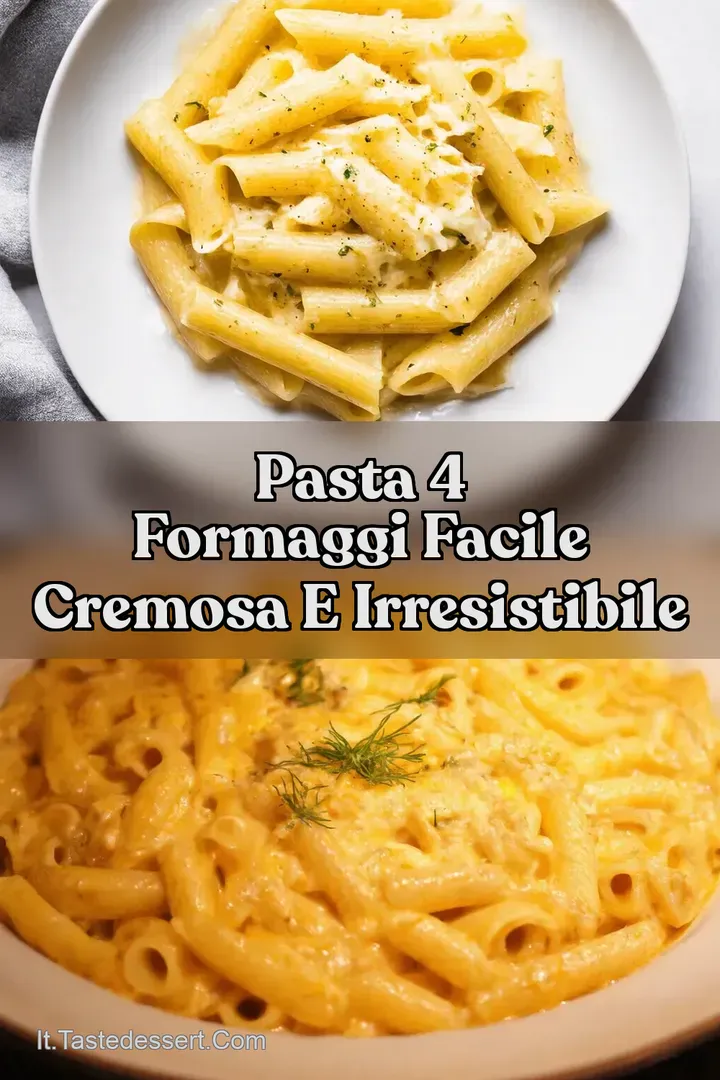 Pasta 4 Formaggi Facile Cremosa e Irresistibile