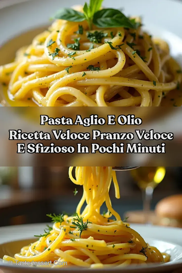 Pasta Aglio e Olio Ricetta veloce Pranzo veloce e sfizioso in pochi minuti