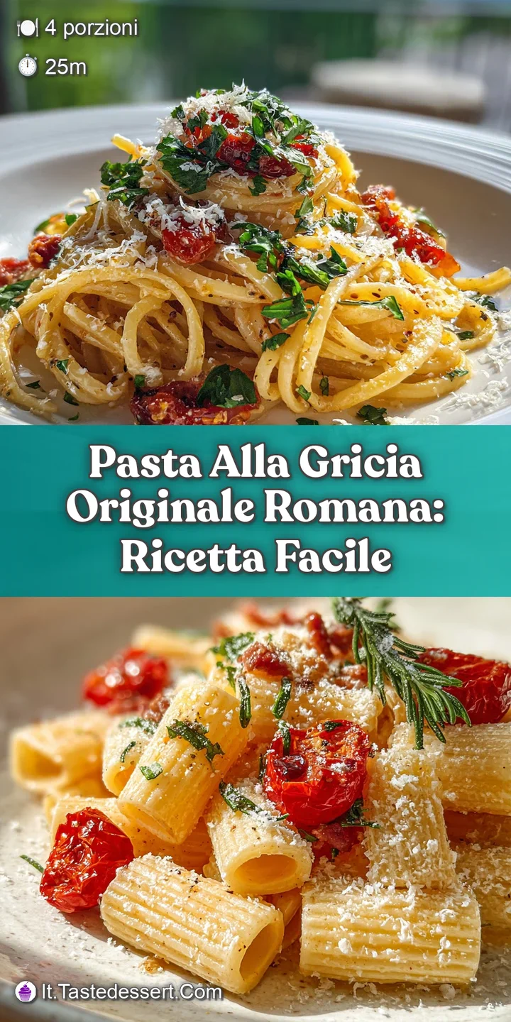 Close-up capturing the rich, glossy sauce clinging to al dente pasta, dotted with flavorful bits of crispy, browned guanci...