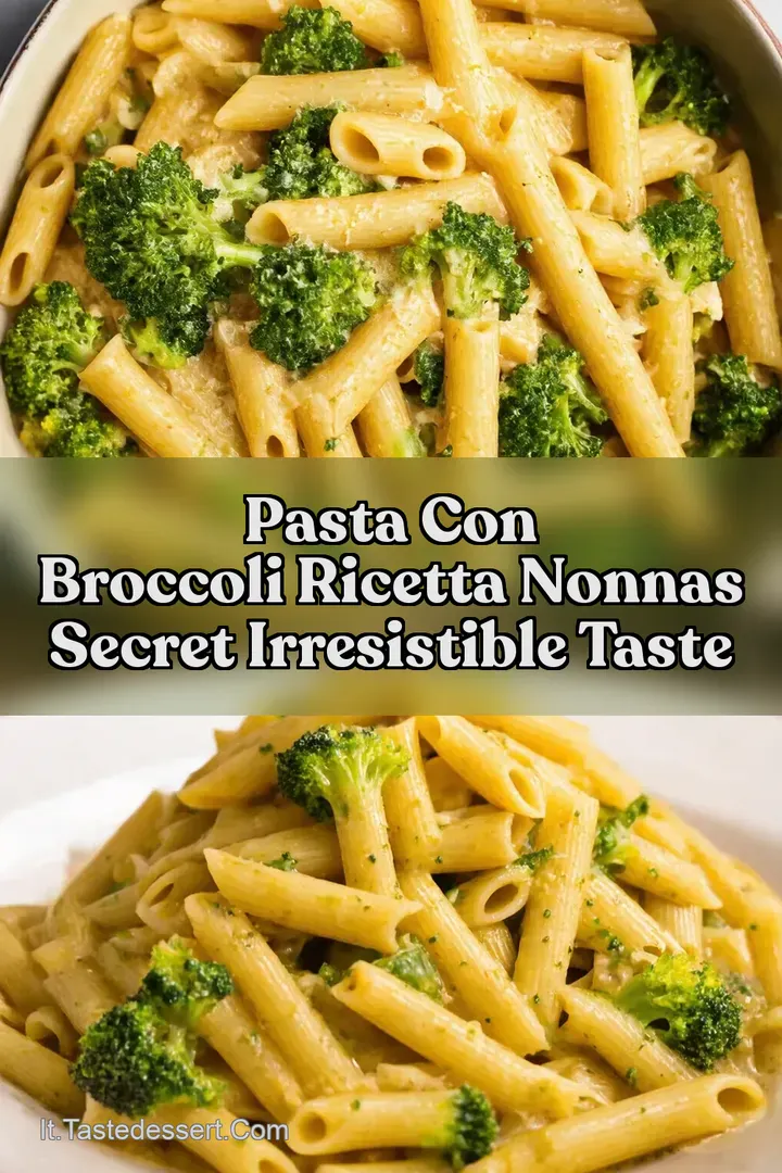 Pasta con Broccoli Ricetta Nonnas Secret Irresistible Taste