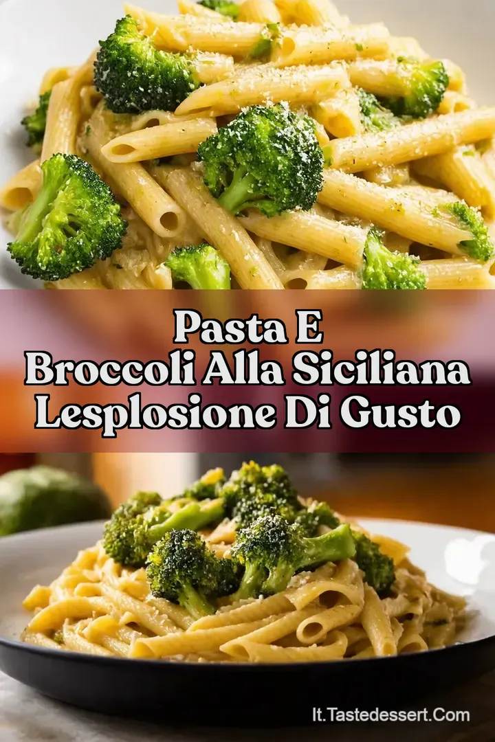 Pasta e Broccoli Alla Siciliana LEsplosione Di Gusto