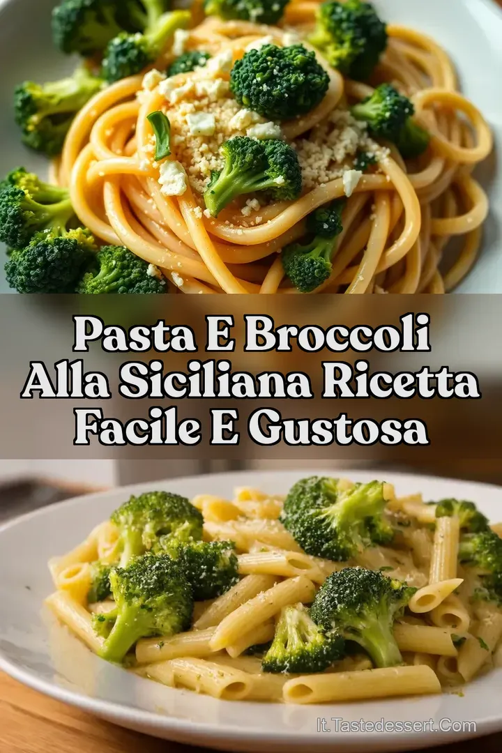 Pasta e Broccoli alla Siciliana Ricetta Facile e Gustosa