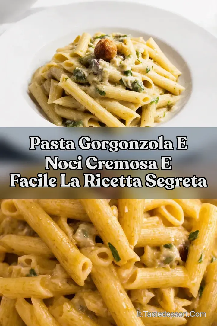 Pasta Gorgonzola e Noci Cremosa e Facile La Ricetta Segreta