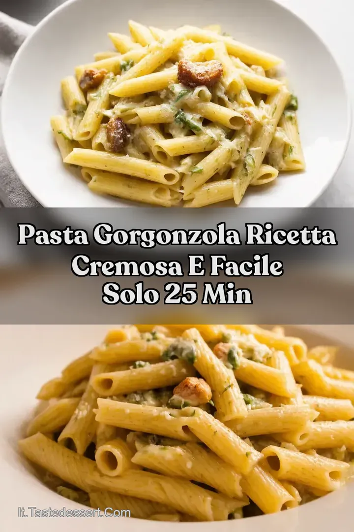 Pasta Gorgonzola Ricetta Cremosa e Facile Solo 25 Min