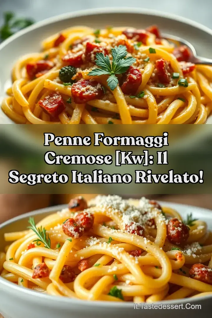 Penne Formaggi Cremose [kw]: Il Segreto Italiano Rivelato!