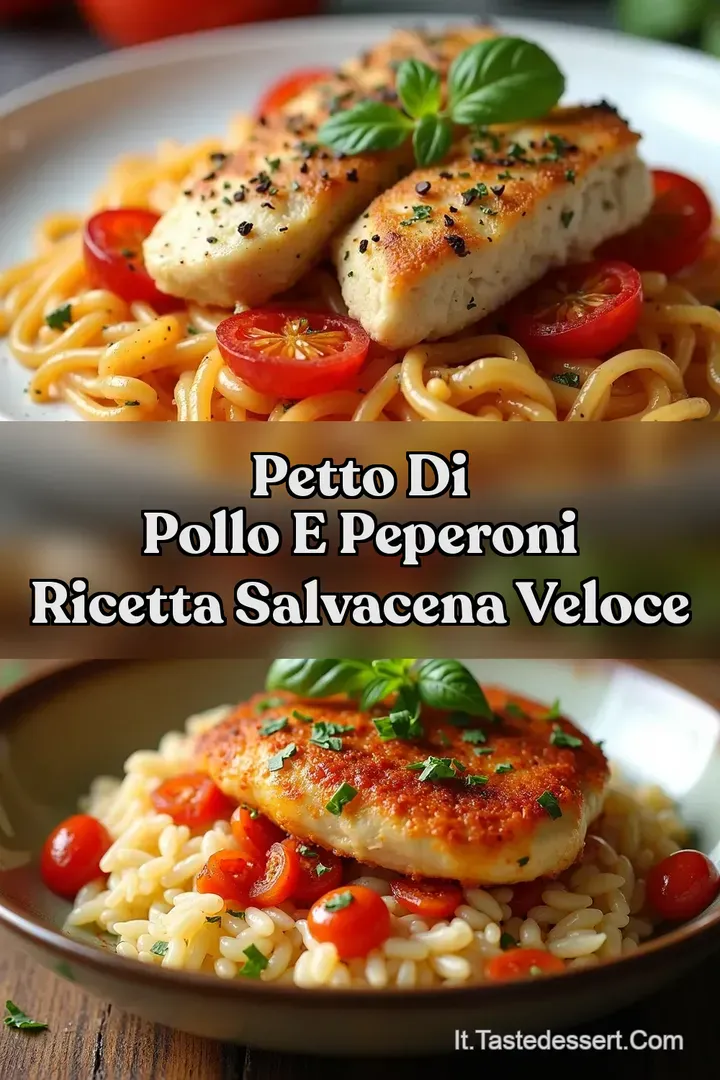Petto di Pollo e Peperoni Ricetta Salvacena Veloce