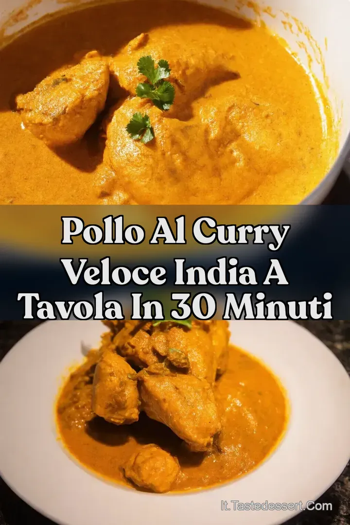 Pollo al Curry Veloce India a Tavola in 30 Minuti