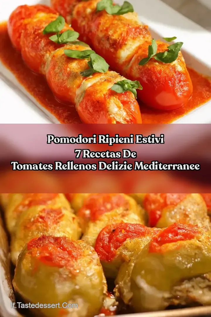 Pomodori Ripieni Estivi 7 recetas de TOMATES RELLENOS Delizie Mediterranee