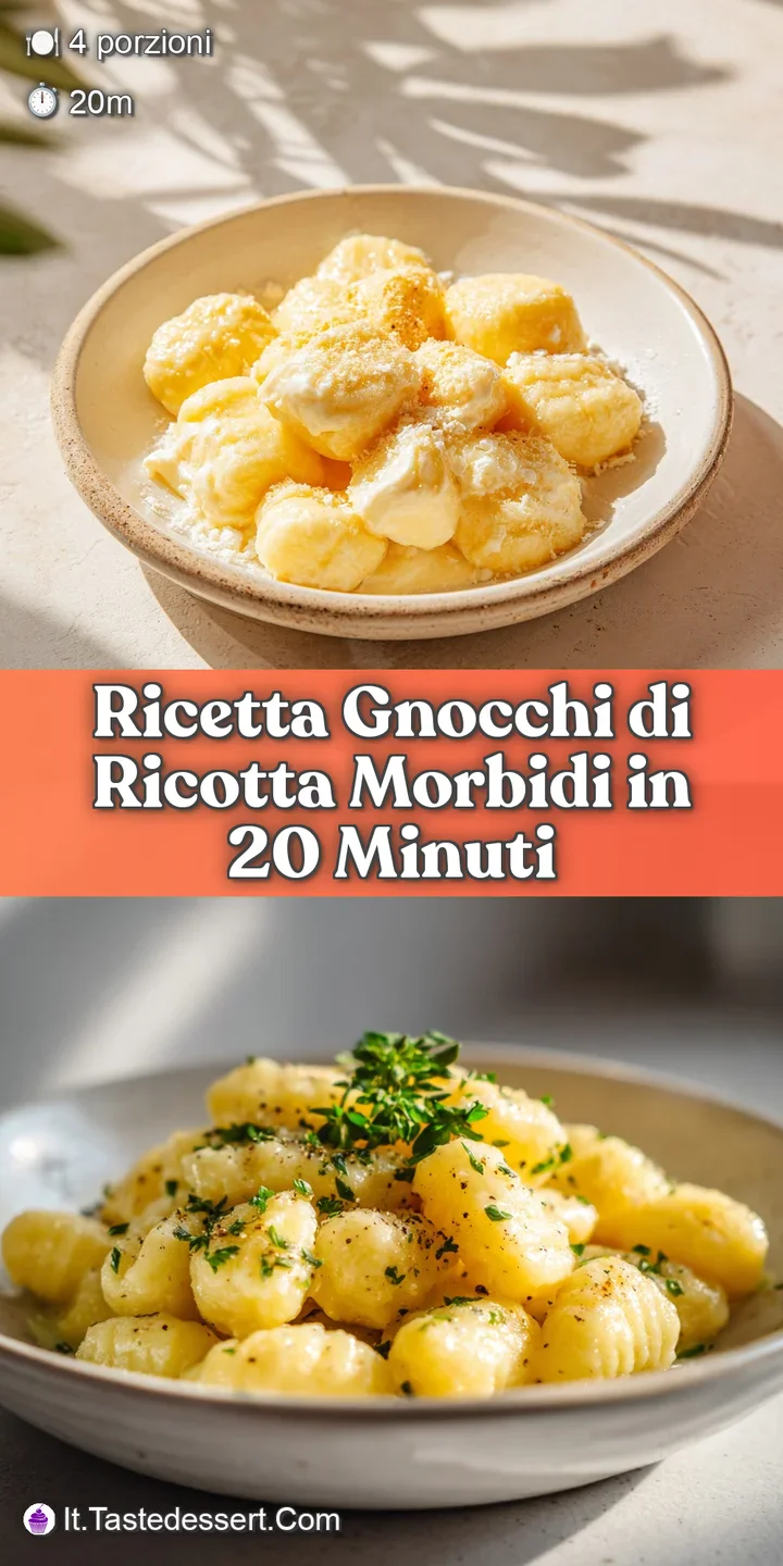 Close-up of pillowy ricotta gnocchi, subtly golden, with visible sage flecks and a tempting sheen of melted butter.