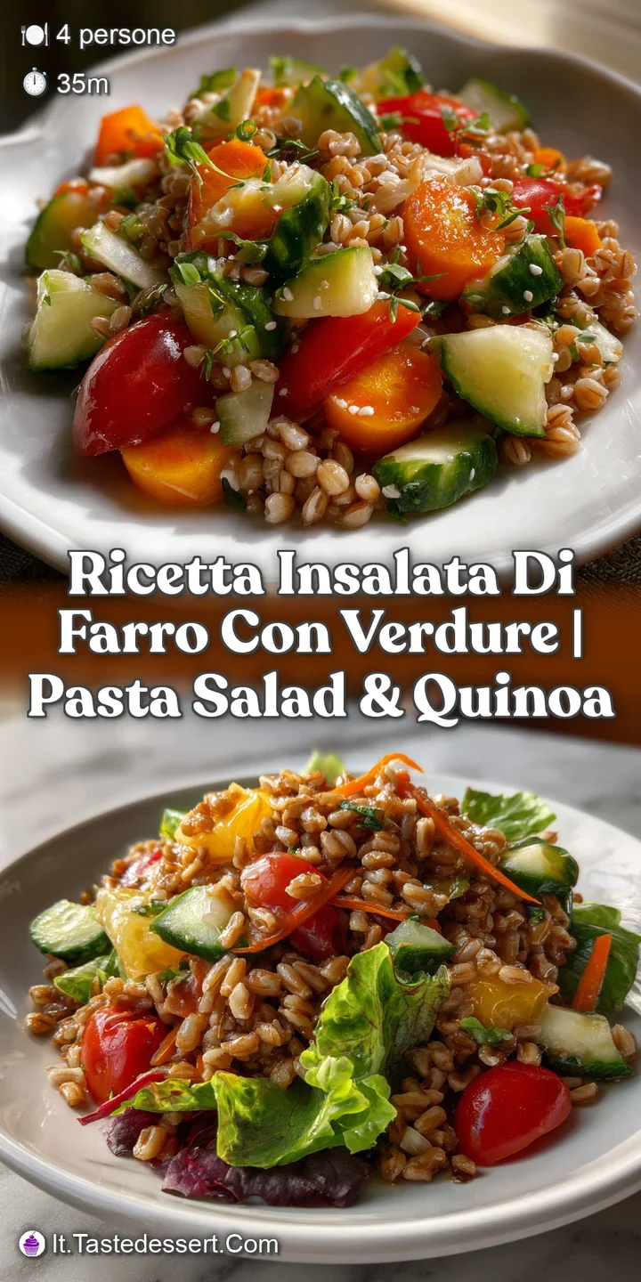 Ricetta Insalata di Farro con Verdure | Pasta Salad & Quinoa