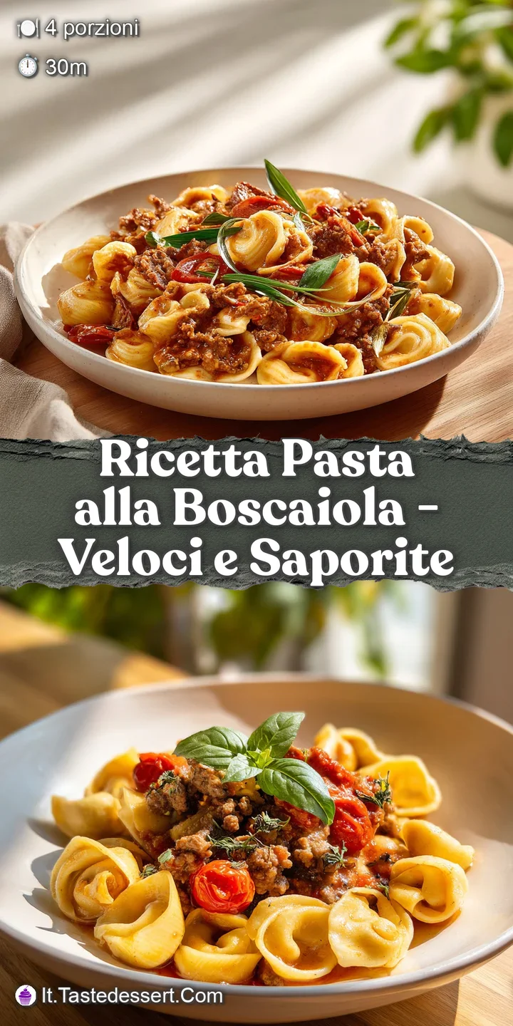 Close-up reveals glistening strands of pasta coated in a decadent, creamy sauce. Earthy mushrooms peek through, hinting at...