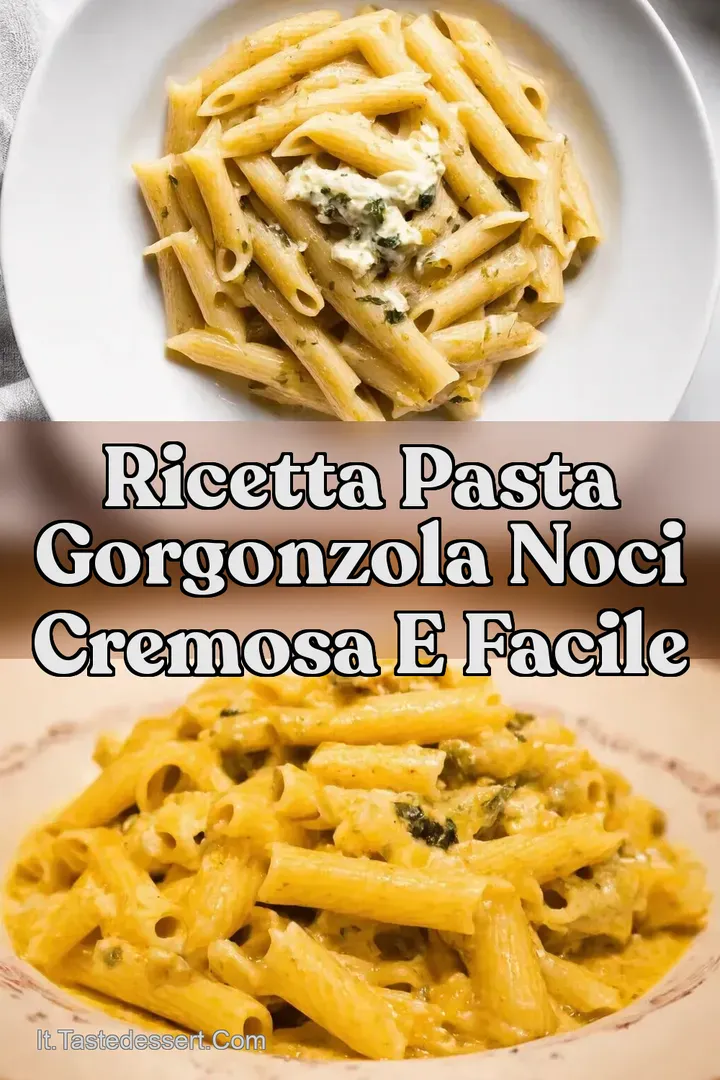 Ricetta pasta gorgonzola noci Cremosa e Facile