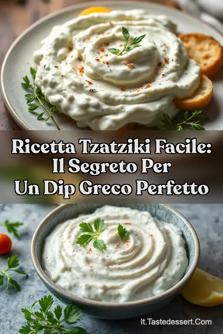 Ricetta Tzatziki Facile: Il Segreto per un Dip Greco Perfetto