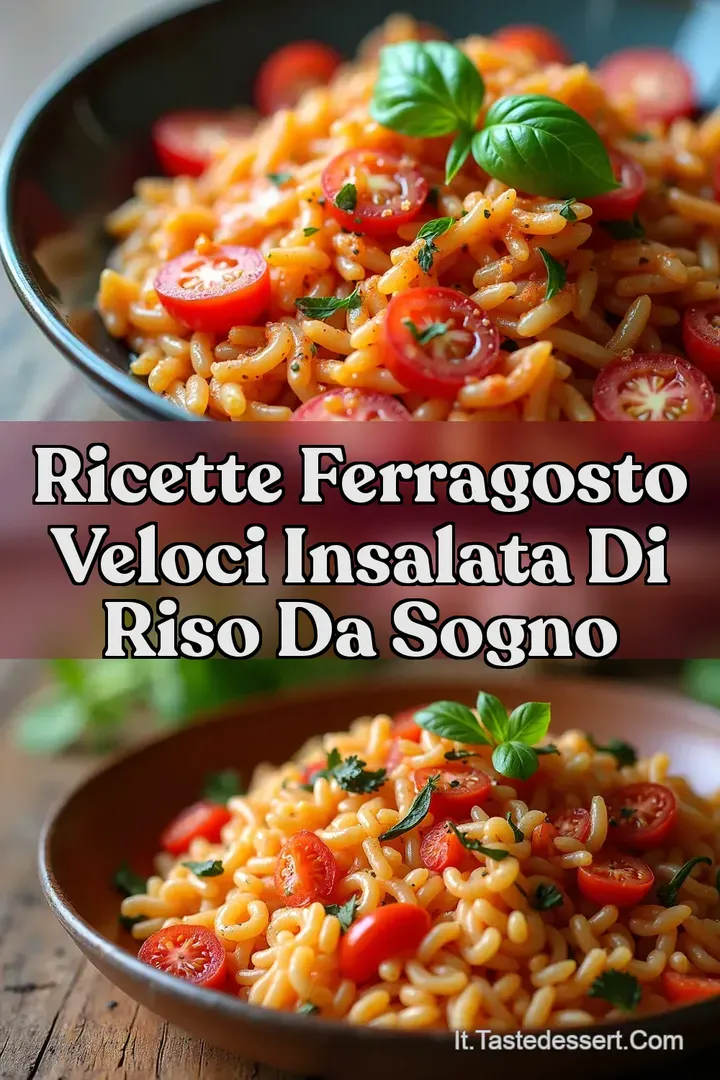 Ricette Ferragosto Veloci Insalata di Riso da Sogno
