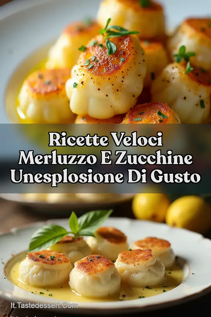 Ricette Veloci Merluzzo e Zucchine unesplosione di gusto