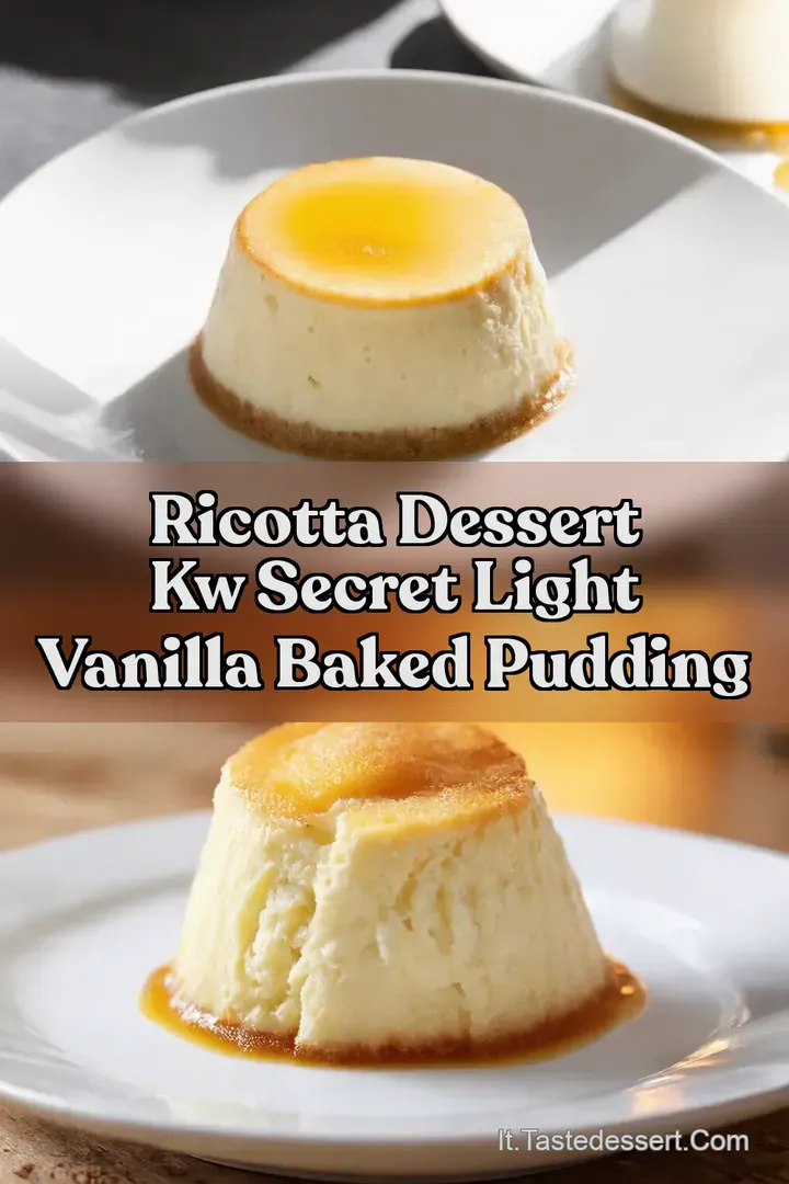 Ricotta Dessert kw Secret Light Vanilla Baked Pudding