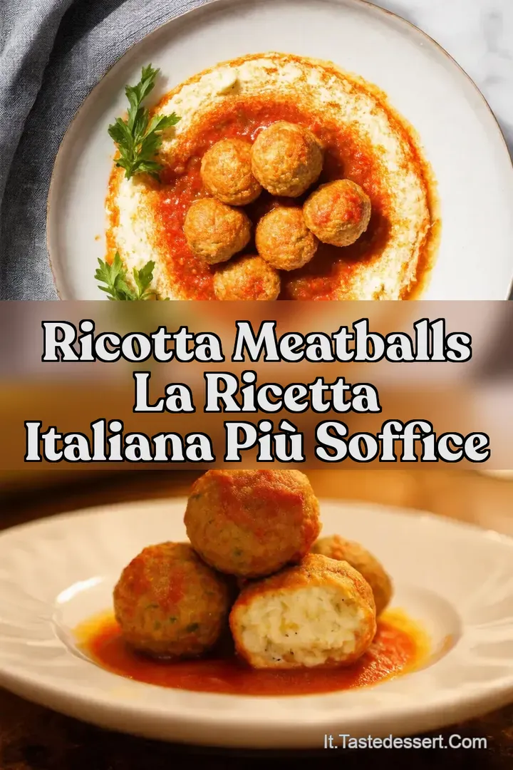 Ricotta Meatballs La Ricetta Italiana pi&ugrave; Soffice