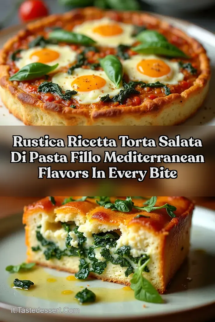Rustica Ricetta Torta salata di pasta fillo Mediterranean flavors in every bite