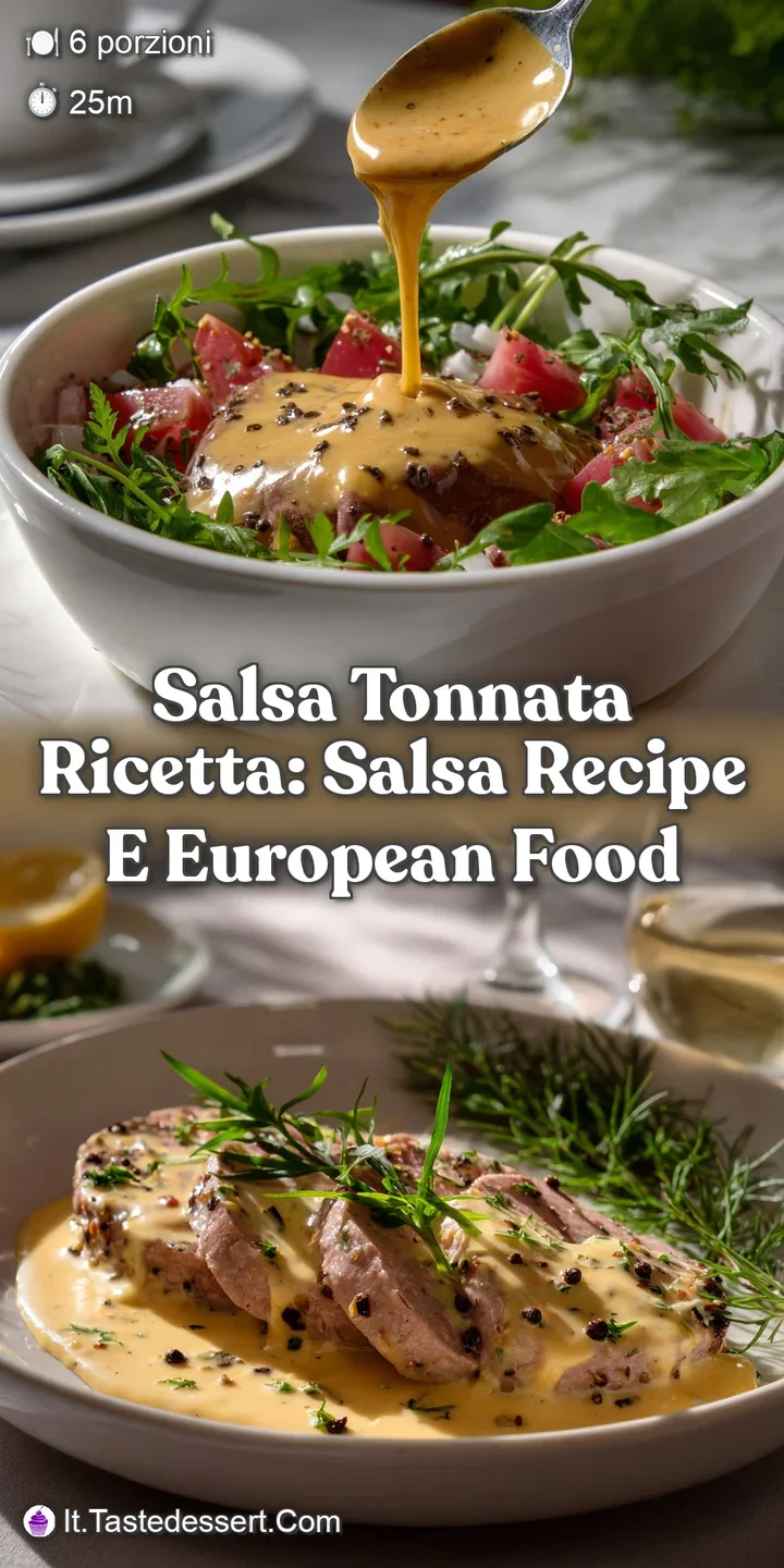 Close-up of the smooth, creamy tuna sauce with flecks of tuna clinging to ripe, juicy tomatoes. The dish exudes freshness ...