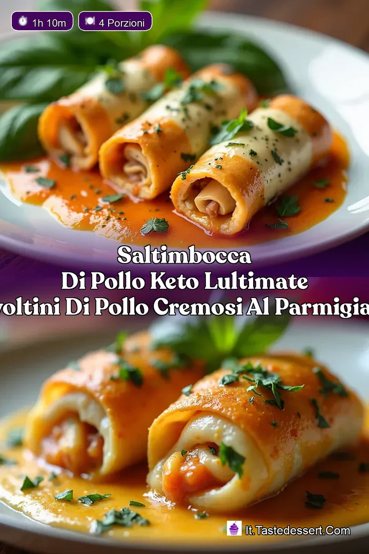 Saltimbocca di Pollo Keto LUltimate Involtini di Pollo Cremosi al Parmigiano