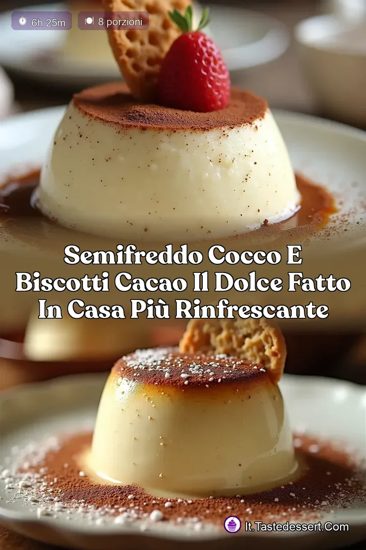 Semifreddo Cocco e Biscotti Cacao Il Dolce Fatto in Casa Pi&ugrave; Rinfrescante
