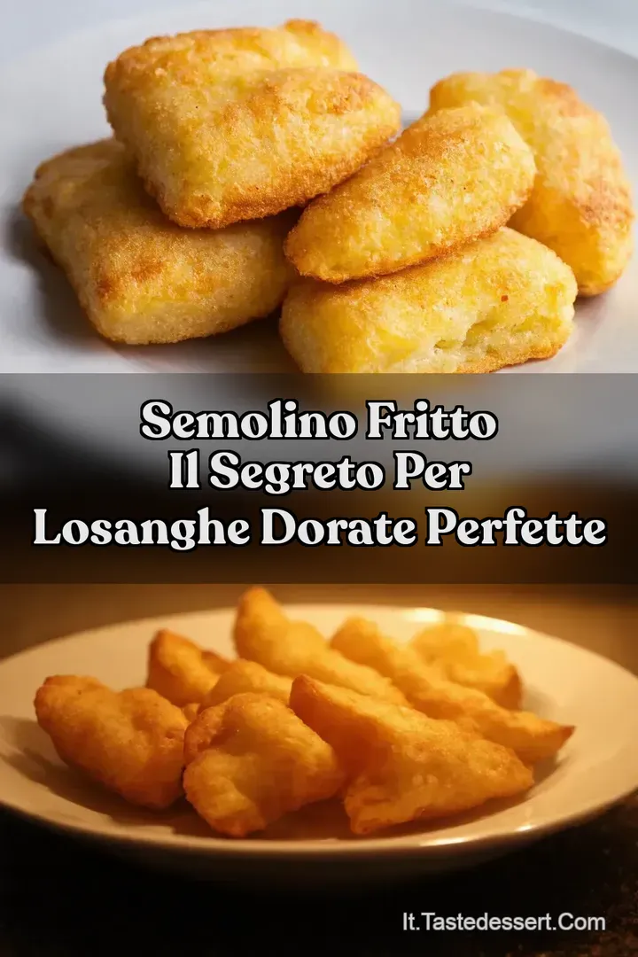 Semolino Fritto Il segreto per Losanghe Dorate Perfette