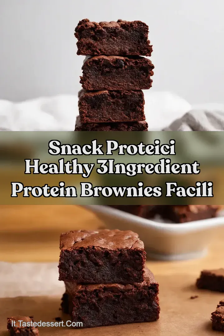 Snack Proteici Healthy 3Ingredient Protein Brownies Facili