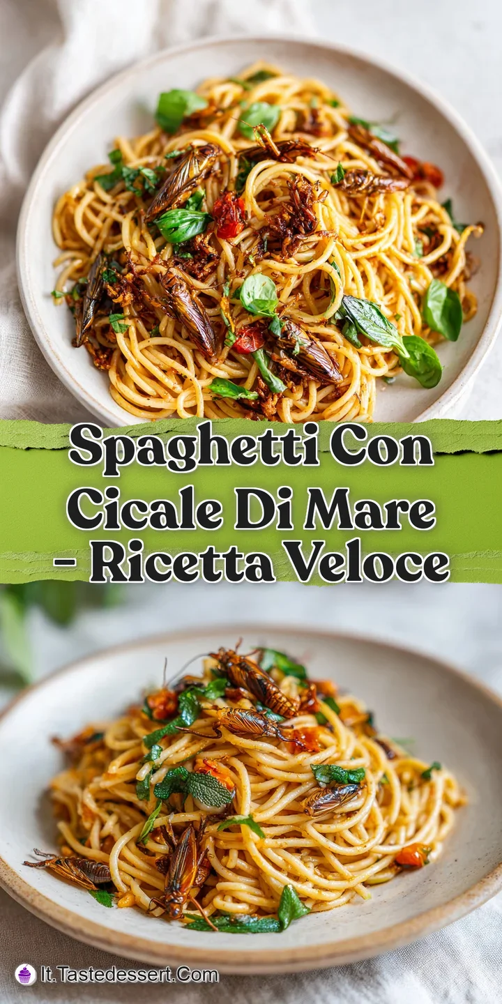 Close-up of glossy spaghetti with succulent shrimp and specks of vibrant herbs, inviting and flavorful looking.