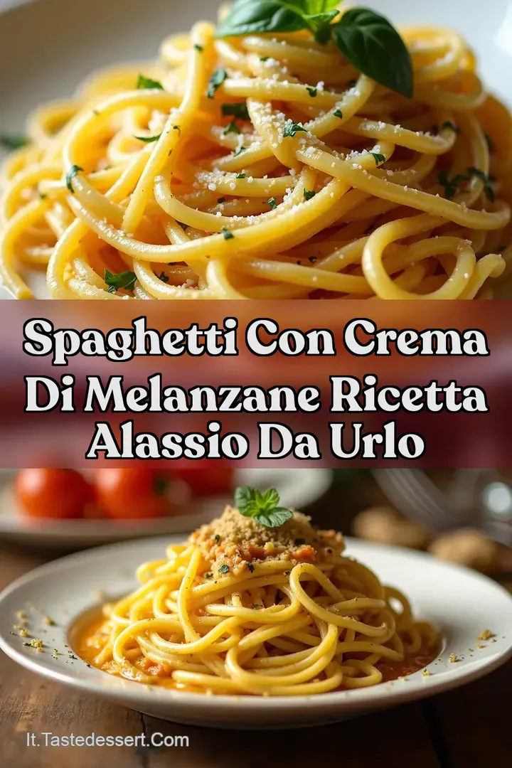 Spaghetti con Crema di Melanzane Ricetta Alassio da Urlo