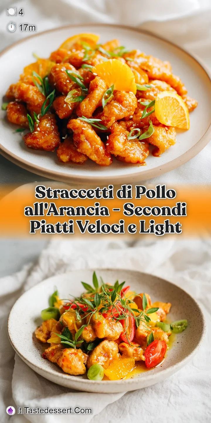 Close-up of succulent, seared chicken pieces coated in a bright orange sauce, showcasing tender texture.