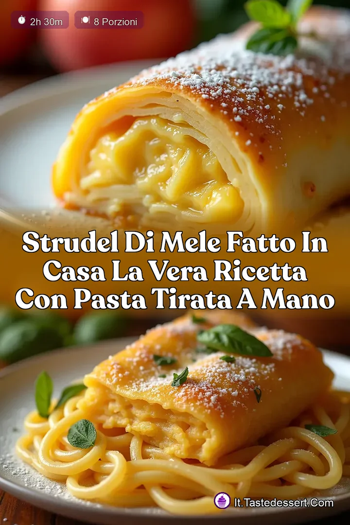 Strudel di Mele Fatto in Casa La Vera Ricetta con Pasta Tirata a Mano