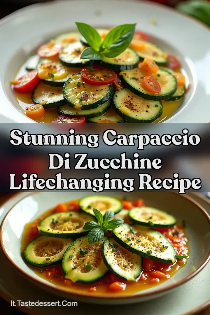 Stunning CARPACCIO DI ZUCCHINE LifeChanging Recipe