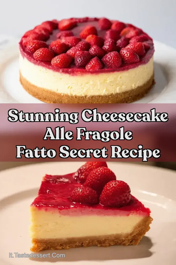 Stunning Cheesecake alle Fragole Fatto Secret Recipe