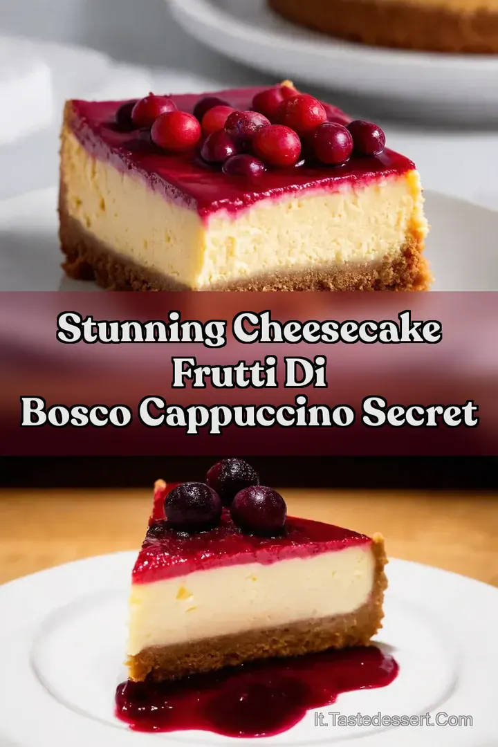 Stunning Cheesecake Frutti di Bosco Cappuccino Secret