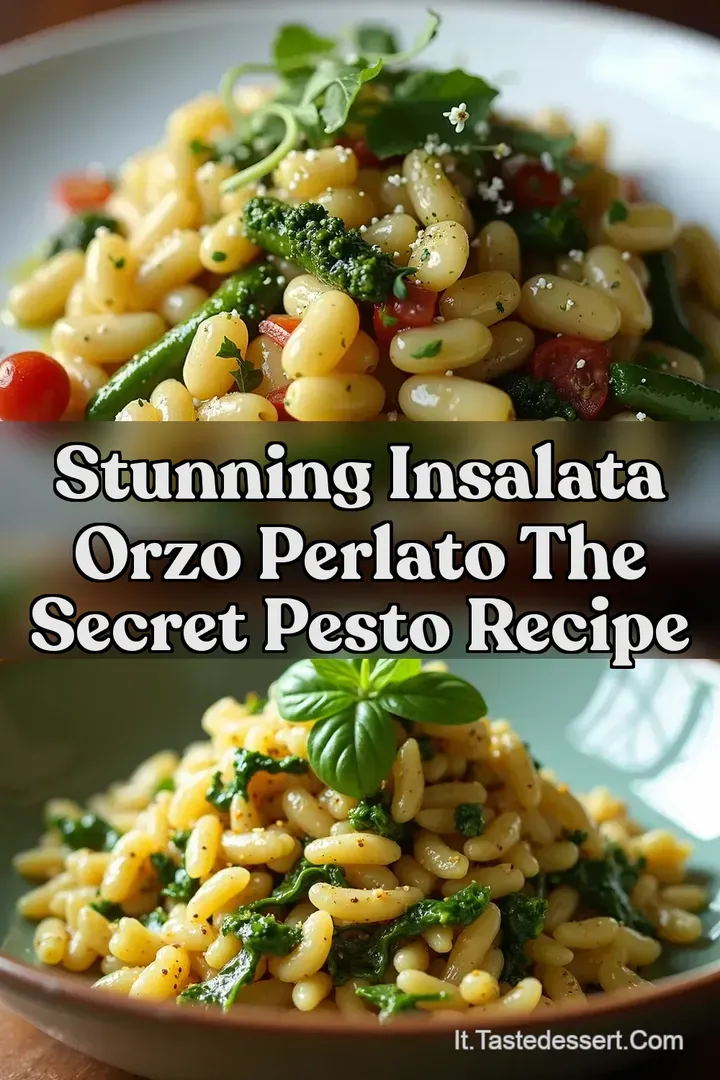 Stunning Insalata Orzo Perlato The Secret Pesto Recipe