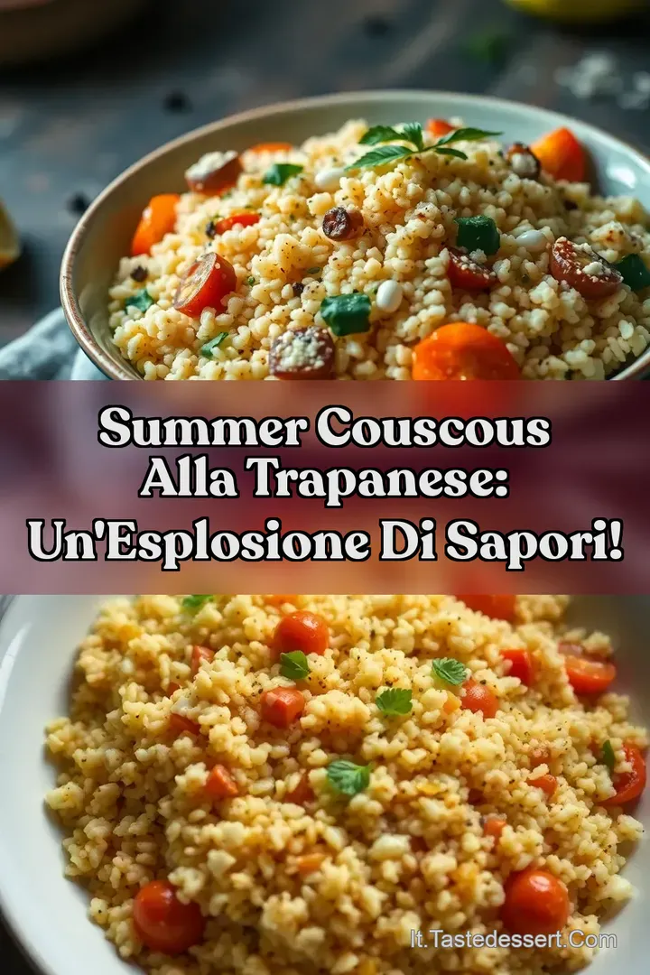 Summer couscous Alla Trapanese: Un esplosione di sapori!
