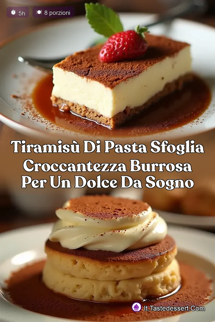 Tiramis&ugrave; di Pasta Sfoglia Croccantezza Burrosa per un Dolce da Sogno