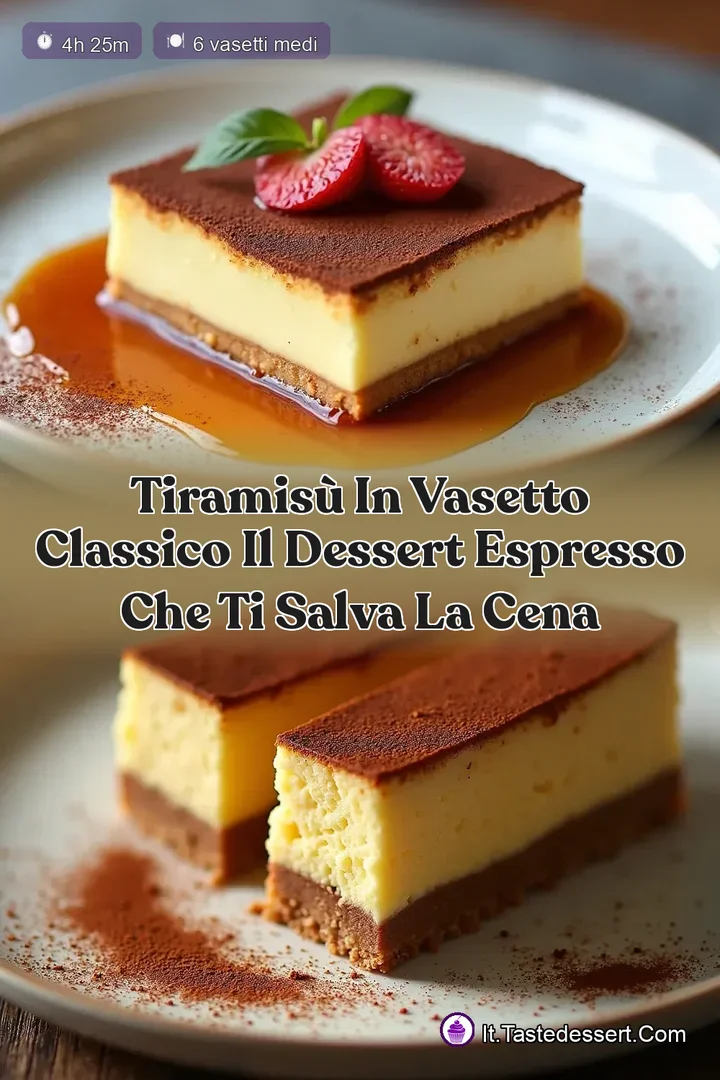 Tiramis&ugrave; in Vasetto Classico Il Dessert Espresso che Ti Salva la Cena