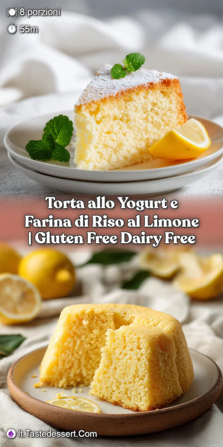 Close-up of a fork gently breaking into a moist, golden-hued lemon rice flour cake, showing its tender crumb.