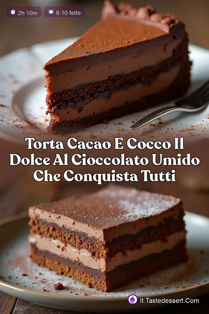 Torta Cacao e Cocco Il Dolce al Cioccolato Umido che Conquista Tutti