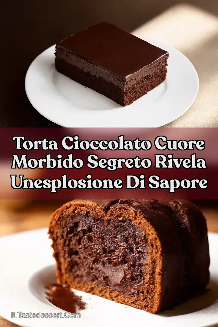 Torta Cioccolato Cuore Morbido Segreto Rivela UnEsplosione Di Sapore