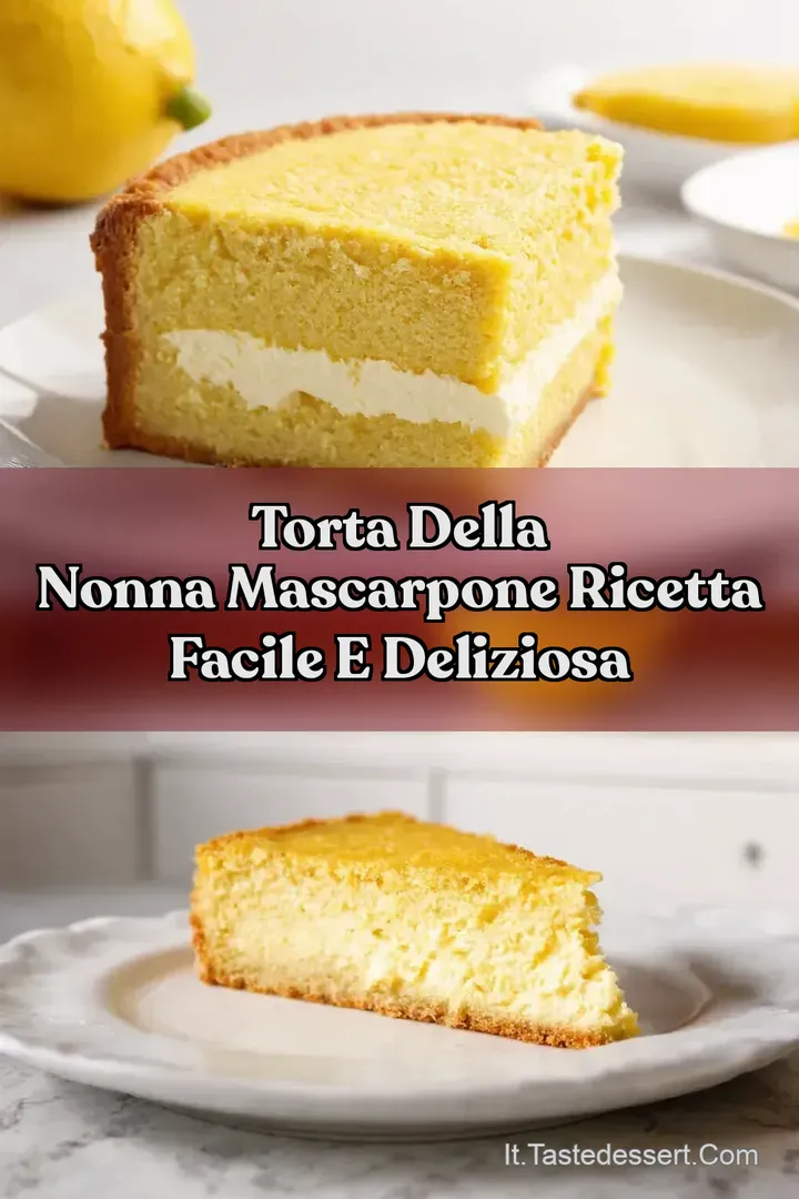 Torta della Nonna Mascarpone Ricetta Facile e Deliziosa