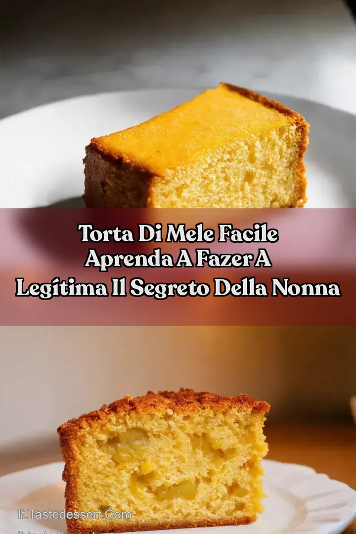 Torta di Mele Facile Aprenda a fazer a leg&iacute;tima Il Segreto Della Nonna