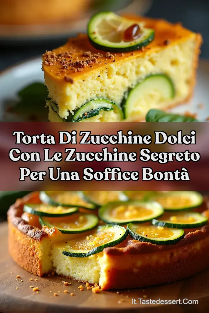 Torta di Zucchine Dolci con le zucchine Segreto per una Soffice Bont&agrave;