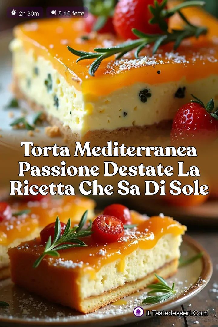 Torta Mediterranea Passione dEstate La Ricetta che sa di Sole