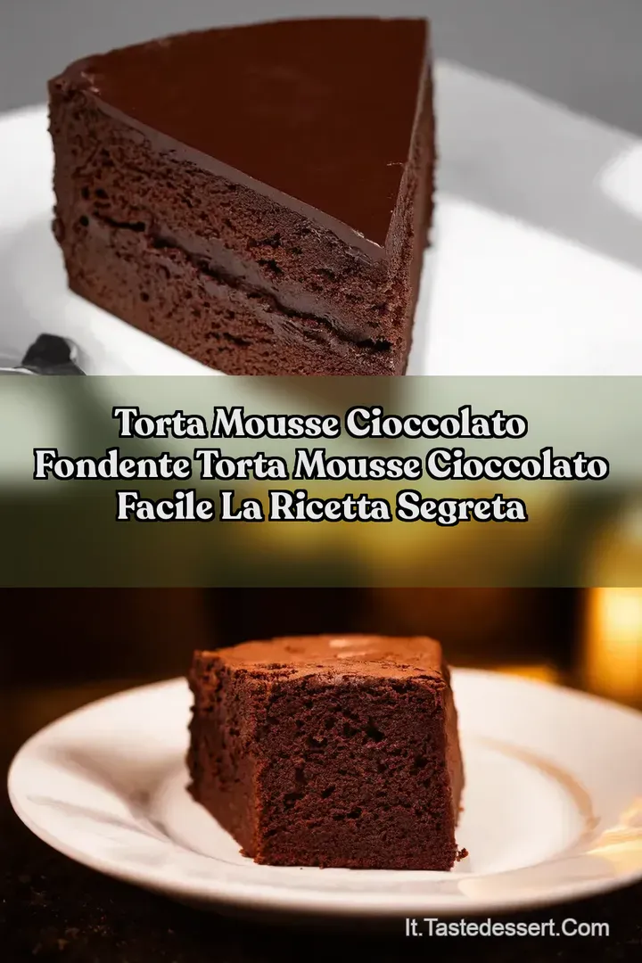 Torta Mousse Cioccolato Fondente Torta mousse cioccolato facile La Ricetta Segreta
