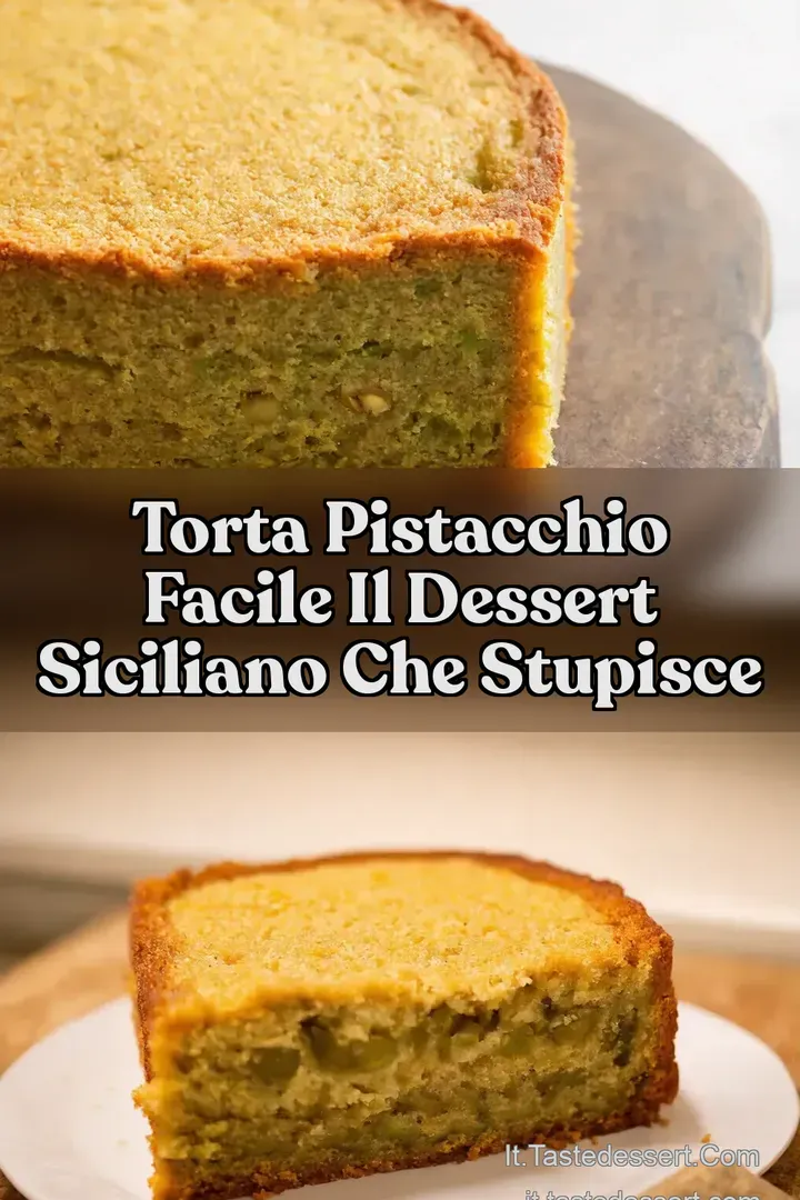 Torta Pistacchio Facile Il Dessert Siciliano Che Stupisce