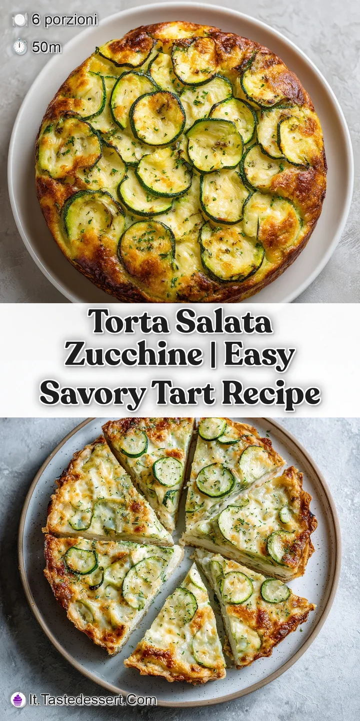 Close-up of a bubbling zucchini tart slice with a crispy, golden crust and visible green vegetable filling.